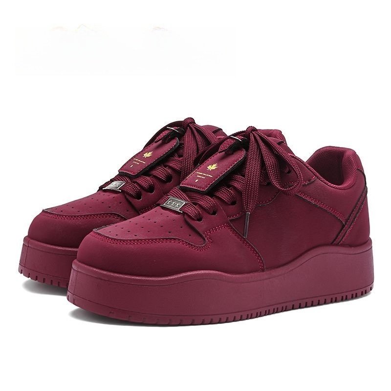 蜡笔小新鞋子男酒红色反绒皮新款百搭软底休闲鞋春季新款厚底板鞋,流行男鞋,休闲板鞋,淘宝优惠券,粉丝福利购,淘宝优惠卷