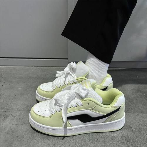 厚底原创小众面包鞋男ins潮2025春季新款情侣百搭运动休闲板鞋女