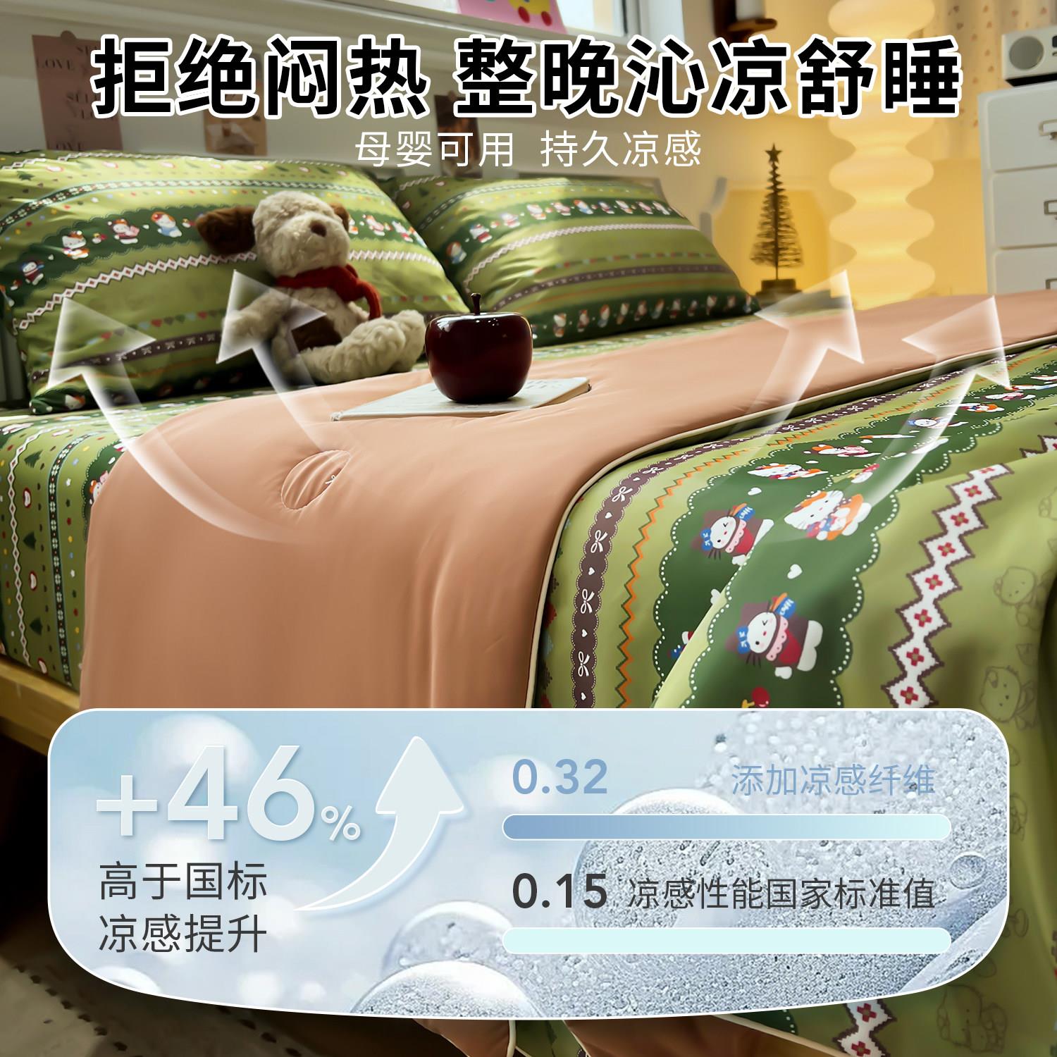 柔冰20260522皮夏凉凉被空调被单人夏季冰丝夏超被双薄人款被子被