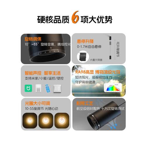HQ-AD259采购产品入口吊灯，表安装床头吊灯，升台聚焦变焦，聚光