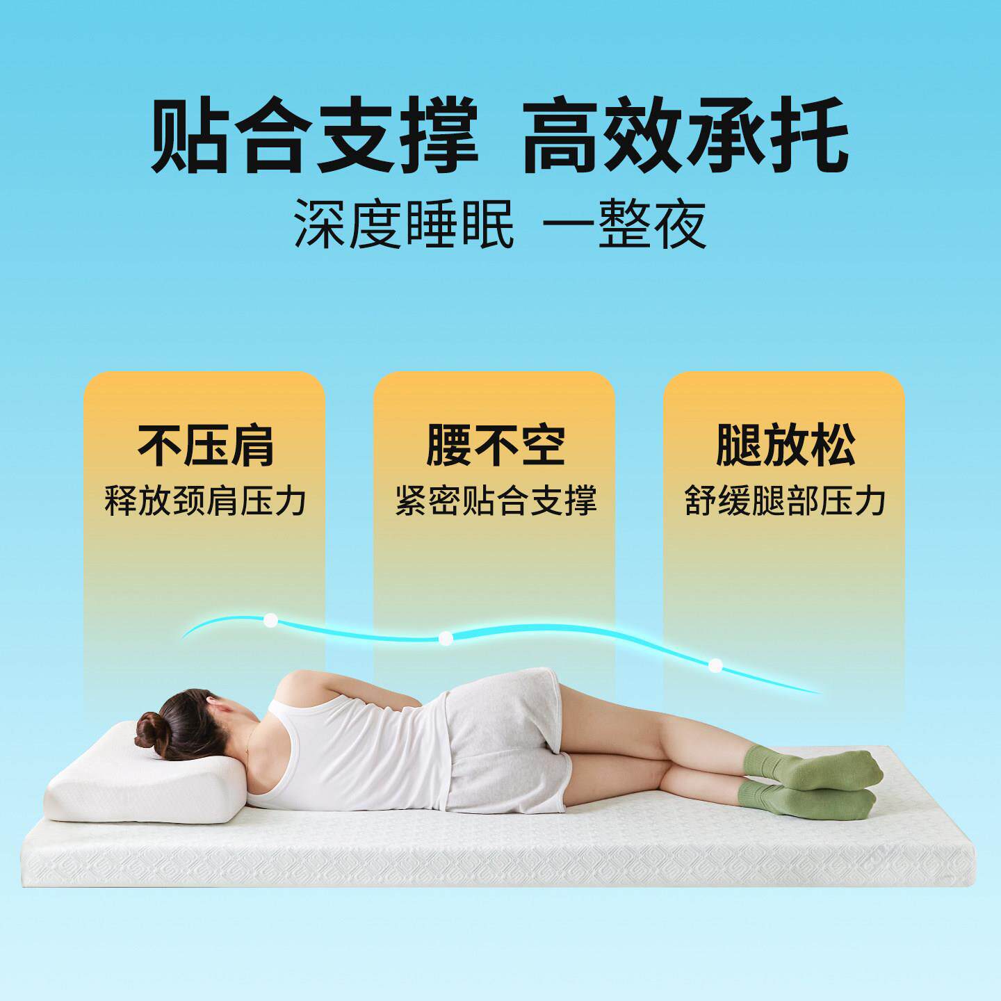 乳胶床垫高中生舍学生单人租上房专高低RJCD02床下宿铺用可折叠软