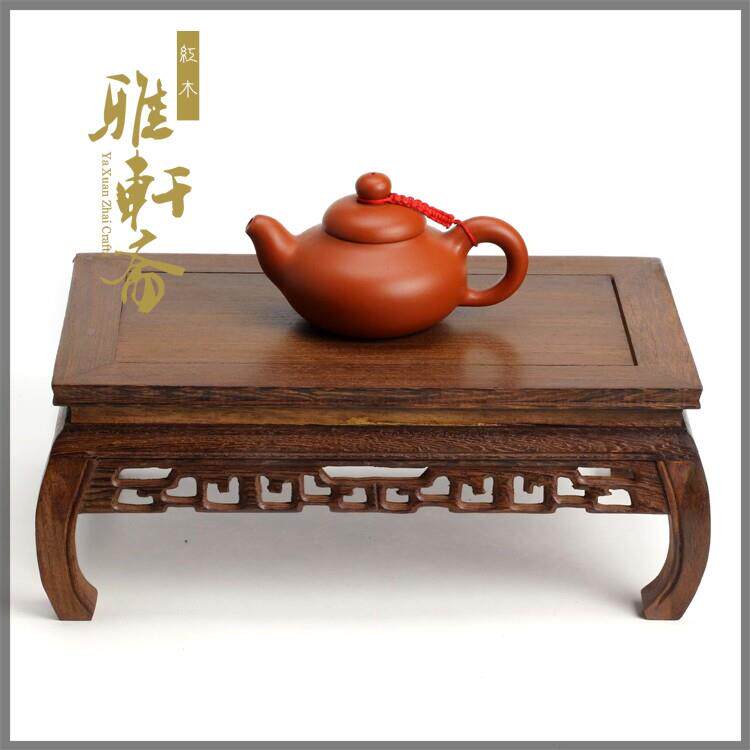 实木质花翅瓶头小摆件底座 鸡20110910木木方头佛像花盆水缸长形
