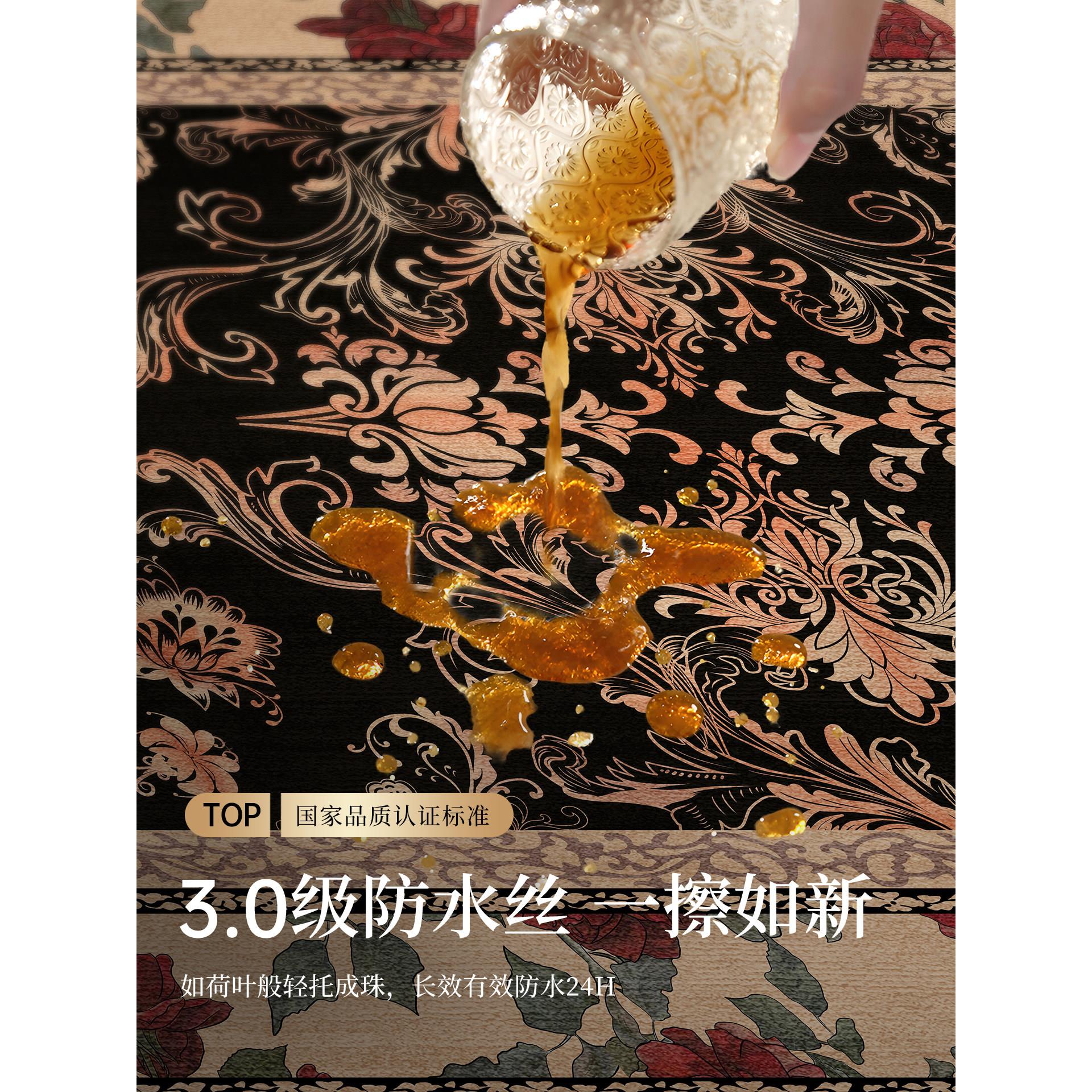 客厅式地新毯款覆GDK古地垫家用高级沙发法洗免茶几垫子加厚防水