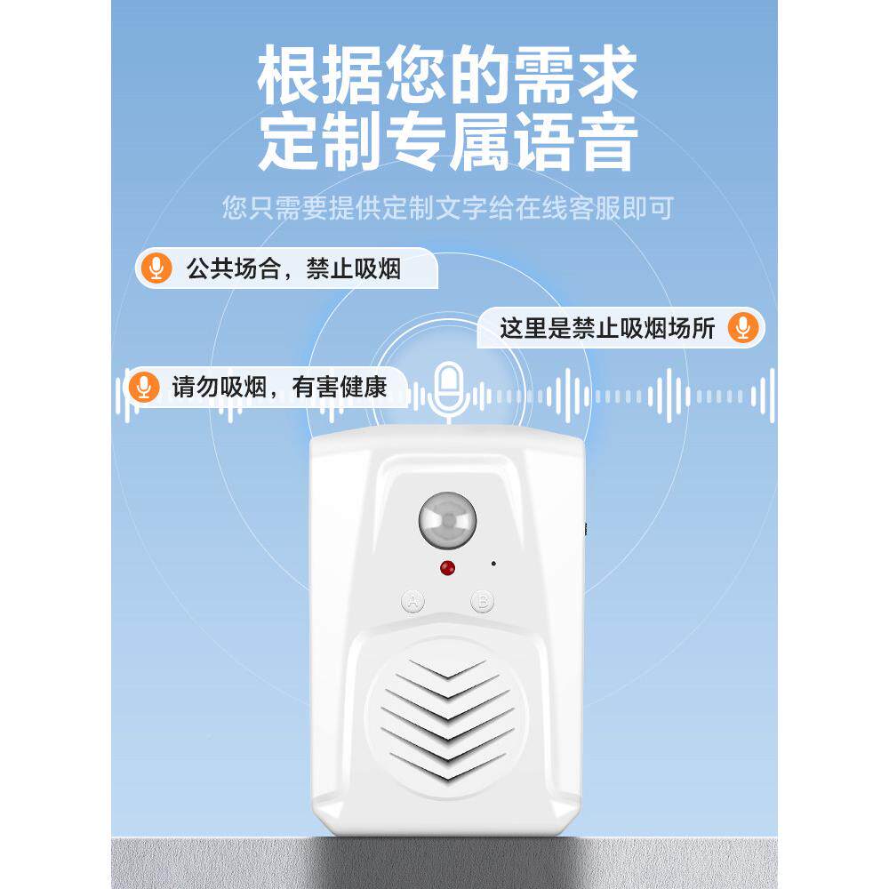 禁语提示警,公共场音所禁烟提醒,商场入报口人体红线传939感烟