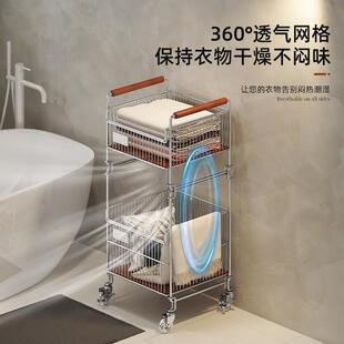 浴室置物架脏衣篮卫脏生间收篮落地家用车衣篓LY260313移动推纳衣
