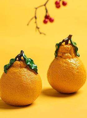 大吉大利创意变色丑橘变色茶宠摆件茶桌茶台茶具配件茶玩茶道饰品