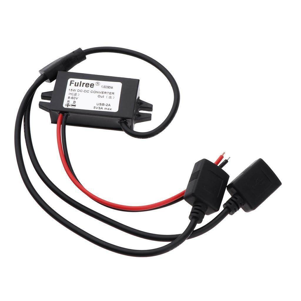 新 48V 24V 8-60V转5V3A USB 车载电源转换器降压器稳压器DC模块