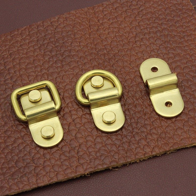包包连接拱桥全实心黄铜背包提手扣环配D扣方扣diy手工皮革五金件