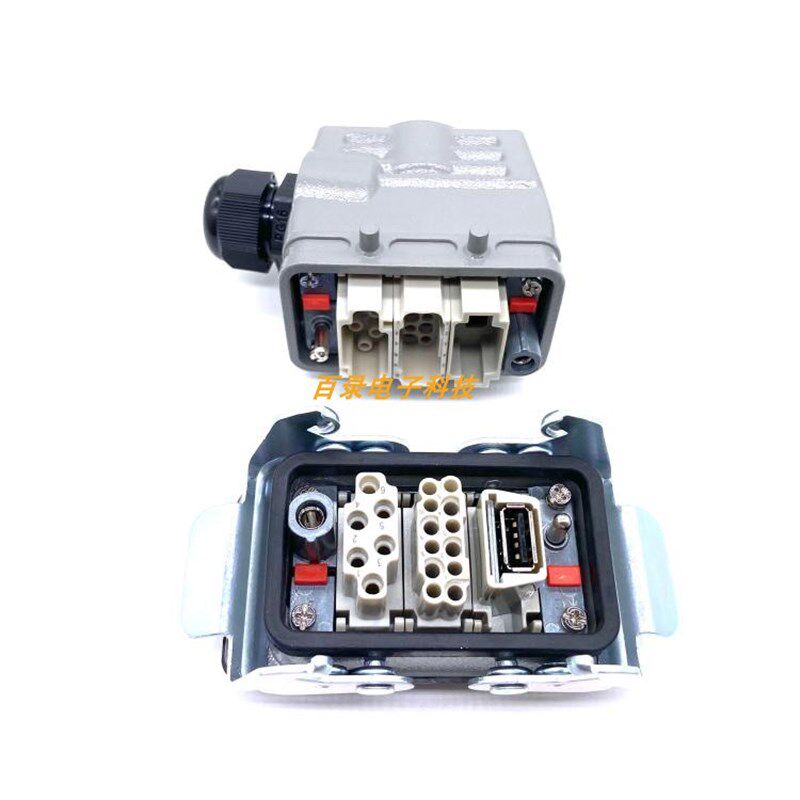 WEVEL威乐 6针12芯带USB模块组合 HARTING重载 唯恩连接器 TE