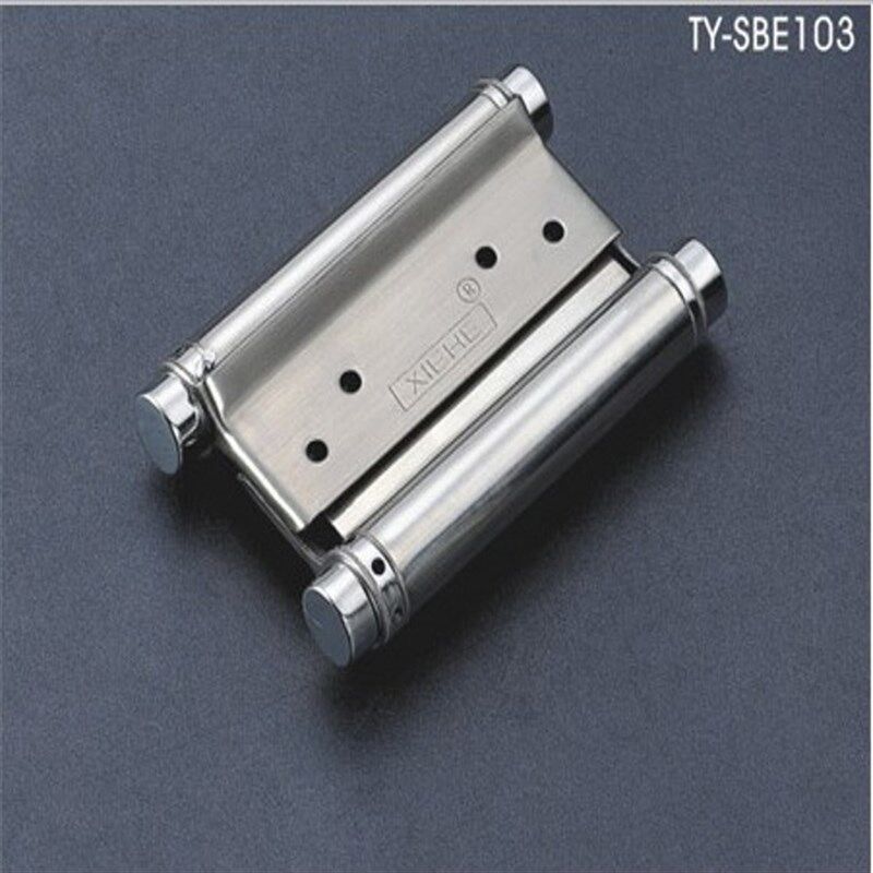 不锈钢双弹簧合页 酒吧门双弹合叶自由内外门合页 4寸双向弹簧/只