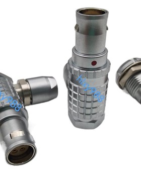 兼容LEMO航空插头  FHJ  THJ.1B  4孔 弯插头  ECJ  ZCJ.1B.4针固