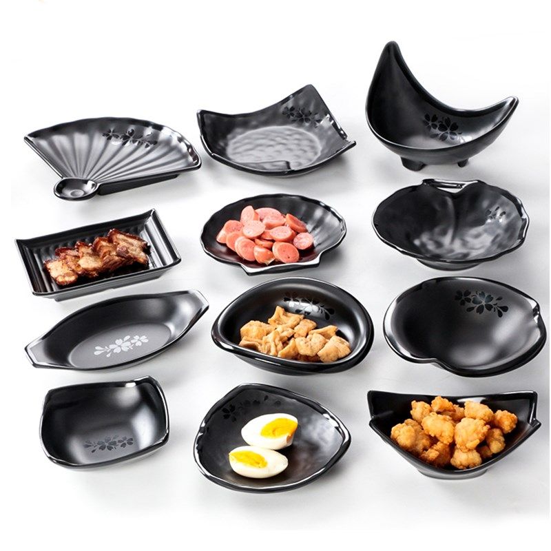 黑色密胺餐具酒吧KTV小菜碟商用仿瓷防摔盘子创意塑料碟子凉菜盘,农机/农具/农膜,灌溉工具,淘宝优惠券,粉丝福利购,淘宝优惠卷