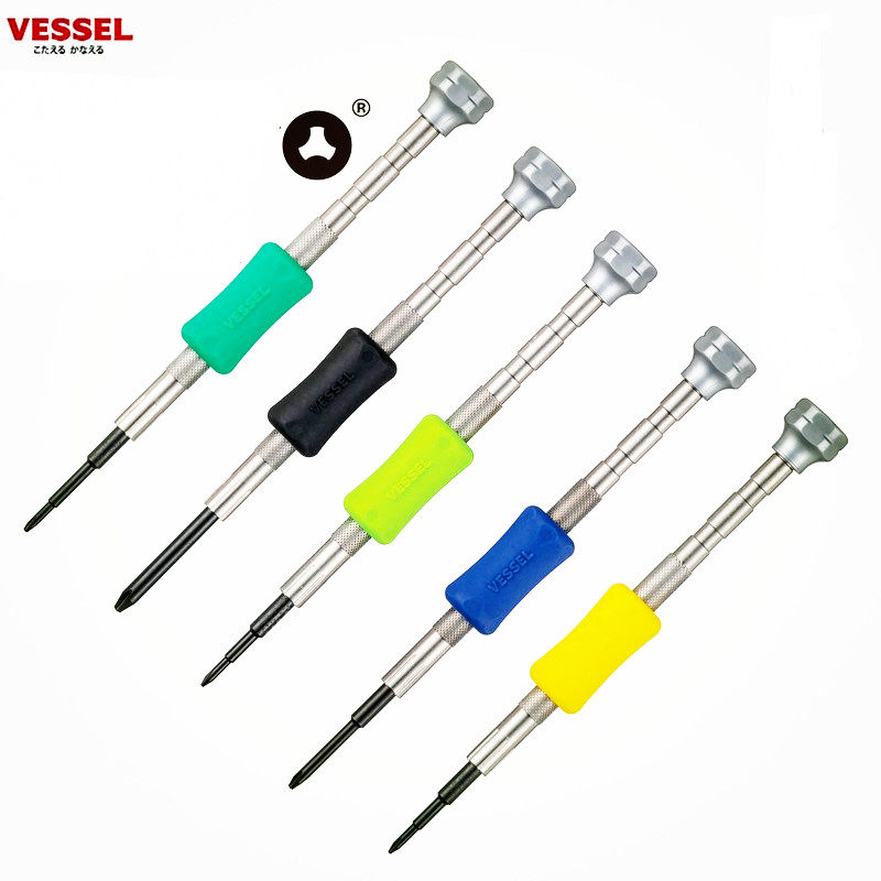 日本VESSEL威赛尔威威手机中板精密三角螺丝刀游戏机0.9Y型螺丝批