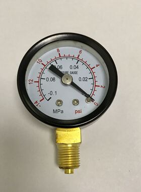 径向 真空表 直径40mm 背后外壳40.5mm -0.1-0mpa -14-0psi m10x1