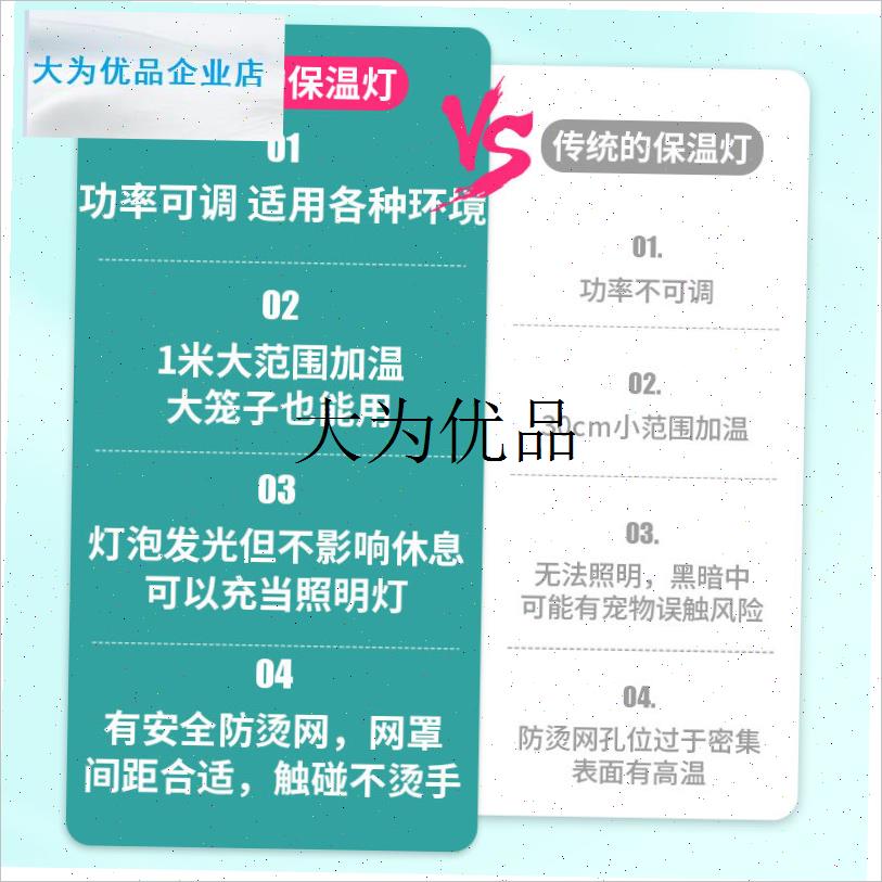 猫咪宠物取暖灯器爬宠加热灯恒温保暖箱保暖灯保温Y灯泡太阳灯仓,