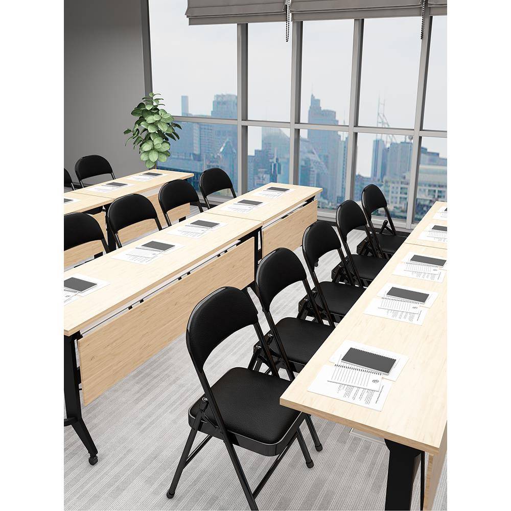 众之简易电凳子靠背椅家用子折叠椅子便携餐桥牌椅椅办公椅会亿议