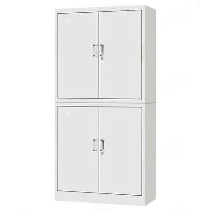 铁柜办公具双节柜钢制文件柜铁皮家简约资料柜BWY-2000带隔板储柜