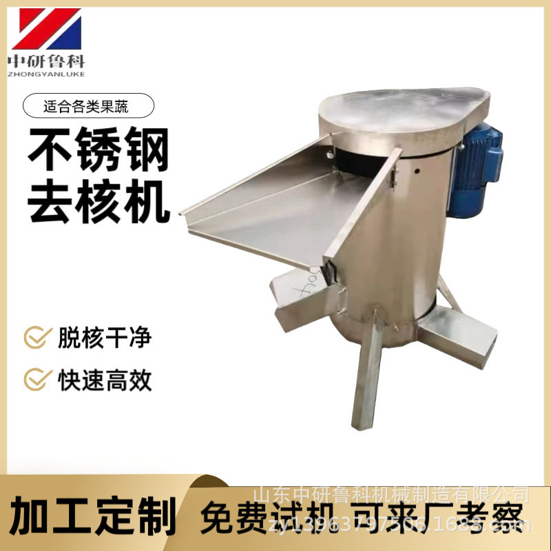 工业大型水果脱核器 酸枣油柑樱桃自动去核设备 不锈钢冬枣去核机图片