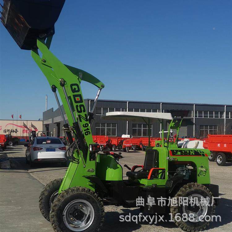 式柴8723油四驱小铲车农用装草小型轮胎载机养殖清抓粪建筑工地推