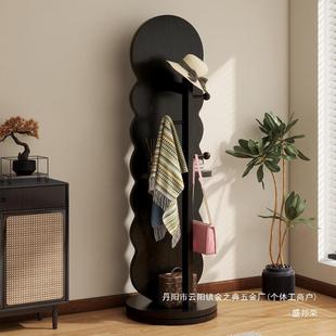 厂家直销家旋用衣木质卧室带挂架收纳一体网红试IUL镜衣可转穿衣