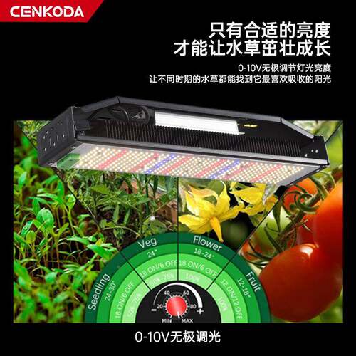家4鳍片植物补光调灯厂50WLED生BZC长灯20W可光仿阳光植物灯