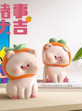 创意书挡摆件酒客厅玄关书柿房吉柜猪柜大桌面书立可爱家居BJ2275