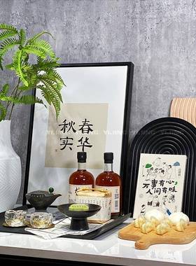 新中式风厨器房饰品橱柜展厅具花砧装板饰画装饰摆件tj#lznsd品组