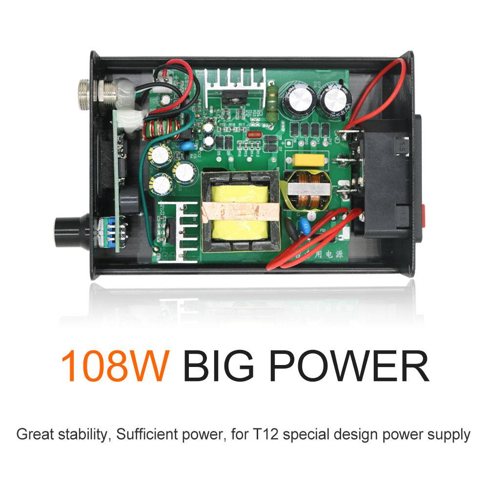 QUECOO T12-956 OLED 1.3屏电烙铁焊台配P9-塑料手柄自动关机休眠