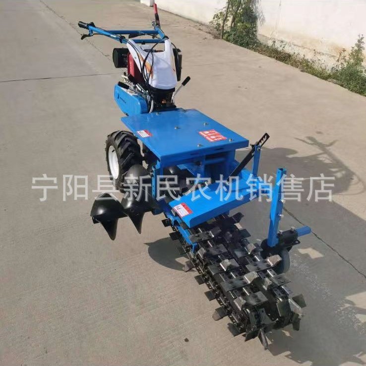 链条式开沟机手扶微耕一体挖沟机开沟机开槽机挖沟机宽度深度可选