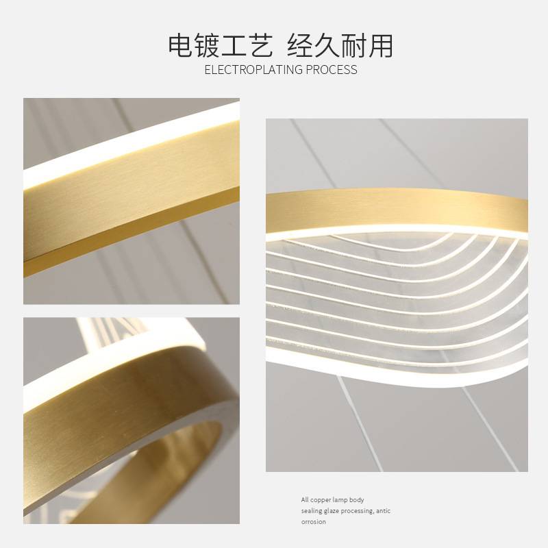 温馨客厅灯 简约现代大气创意个性吊灯 卧室餐厅灯饰网红大气灯具