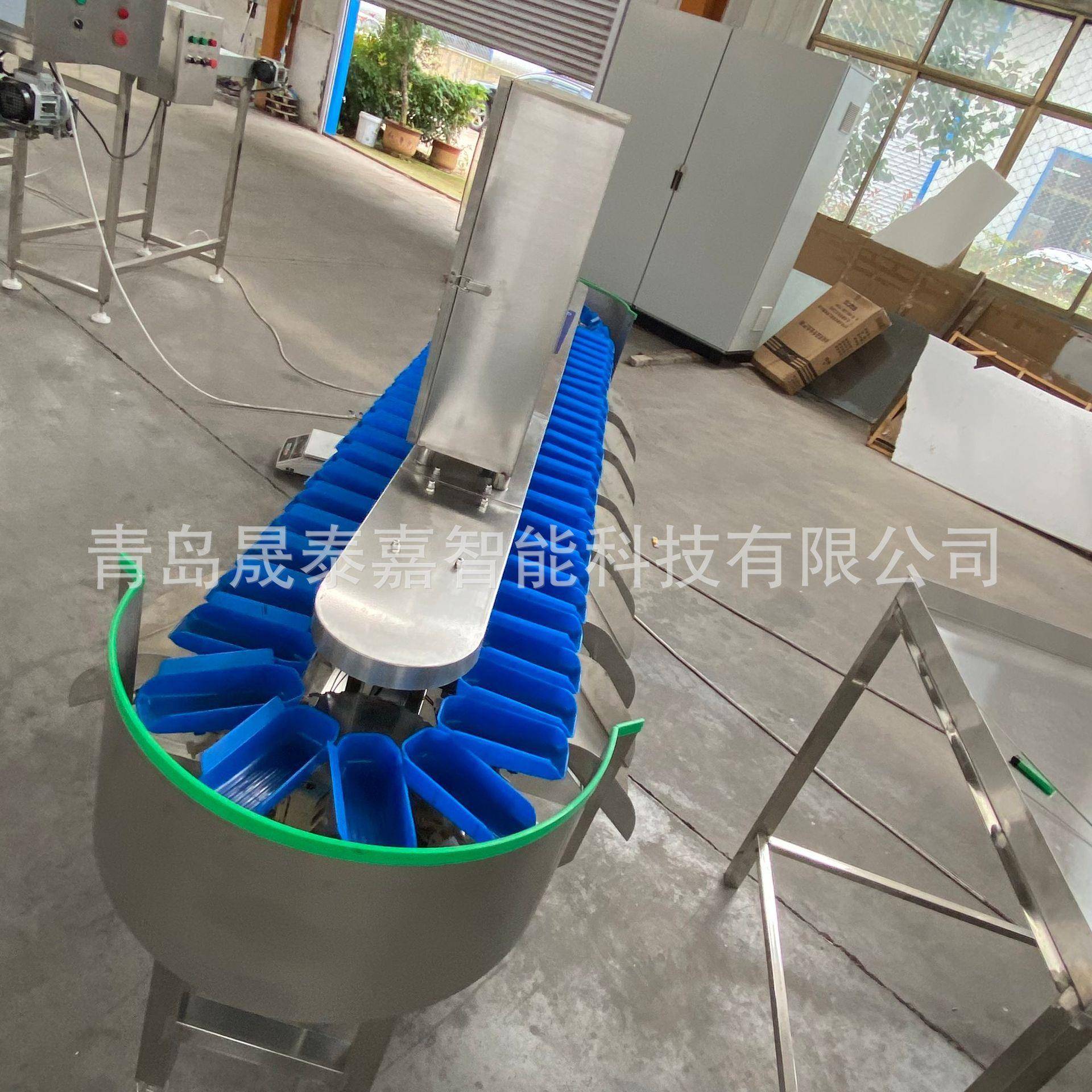 全自机动称重分选机果蔬翻盘47399式分选机拣海鲜转盘级鱿鱼分分