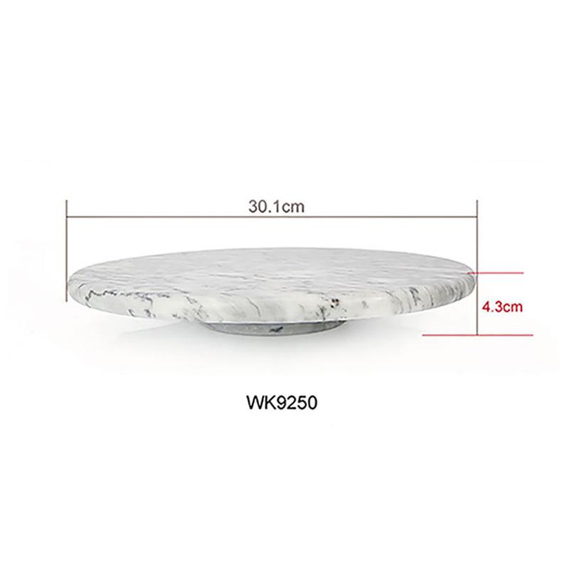 学转厨大理雕石蛋糕裱花转盘台直径0cm摄影艺术装饰WK92503品烘焙