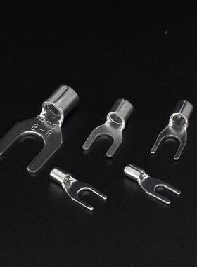 C子JH端头SNB3.5-紫铜子0.8厚1000个5冷压叉形接线端铜鼻SNB3.5-5