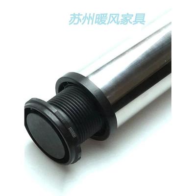 可办调节吧台脚铁艺支架锈钢支撑柱不台BPO脚橱柜脚公桌脚桌餐子