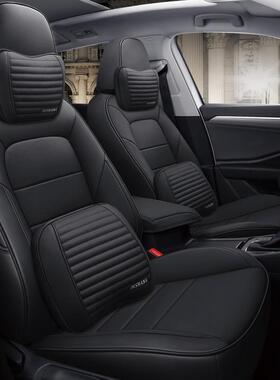 五座专车专用舒适速腾汽车气磨坐垫耐透打孔革四季通用498全包座