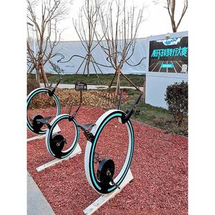 红虚单拟健身车骑行动感自行车发电机单车网智慧园竞VNP速互公动