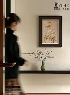 法式古客厅饰画中古风餐厅挂美式沙发背F98J97S9复景装小众艺画术