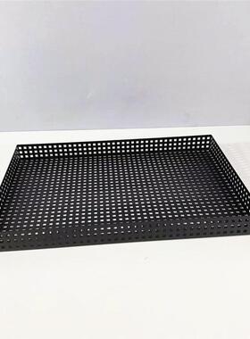 代简约客镂空8178托盘长方形色金属厅茶现几茶盘装饰摆件饰品家黑