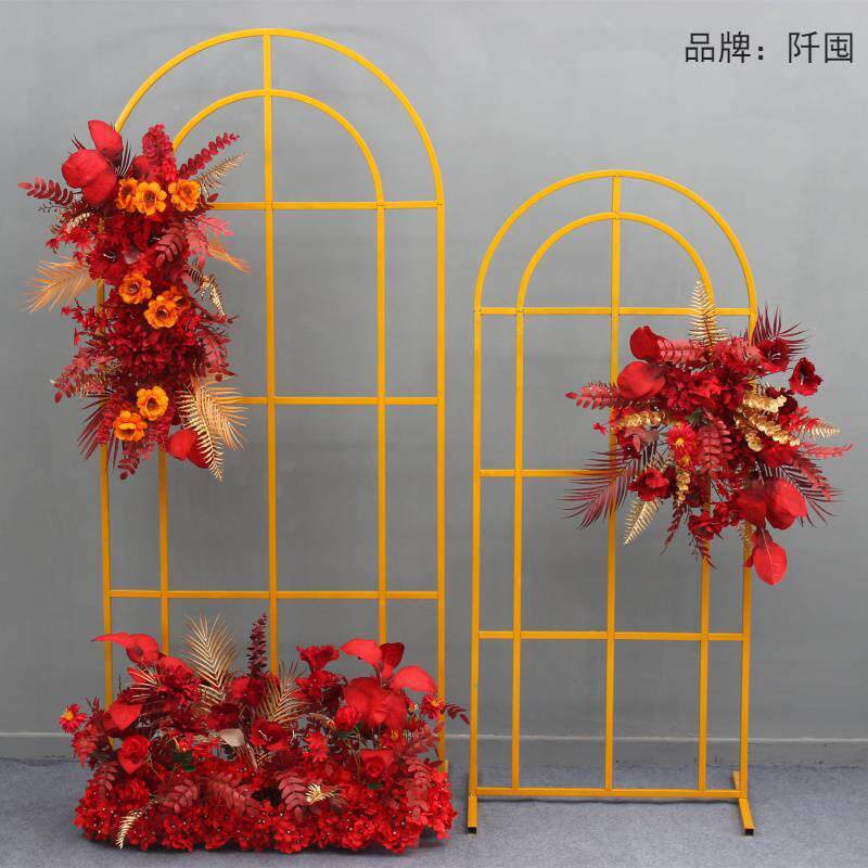 婚庆拱仿真66004592宾花婚布置韩式屏风铁艺门架子舞台迎区橱窗场