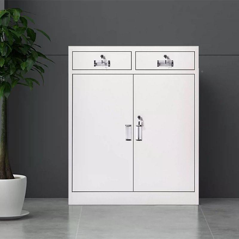 二斗矮柜钢制DAB铁皮柜子财务纳办公锁资料收柜文件柜带家用台阳