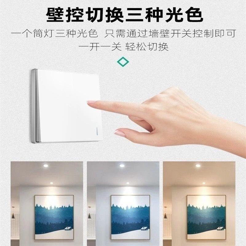 筒灯中式灯led装嵌入式家SFL用筒72.5公分10,1,16开孔十只商用