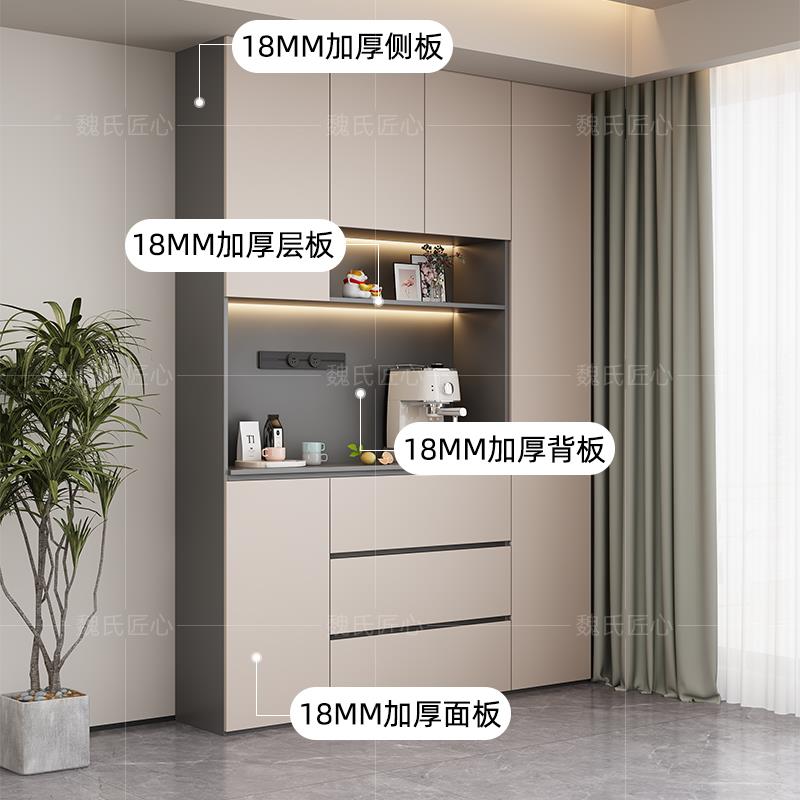款嵌入式冰边箱一体靠墙酒柜餐柜柜子A23L9客厅厨房储新物柜制定2