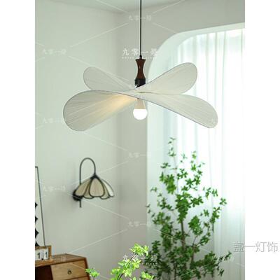 式中古艺布草法帽吊灯奶油风卧房室书餐厅民宿实木643南洋风薯片