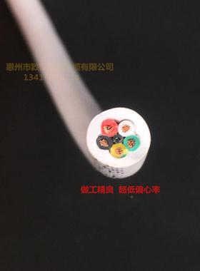 方白色护套RVV2MCG芯3芯4芯0.550.7平信线1平号方1.5平方电源控制