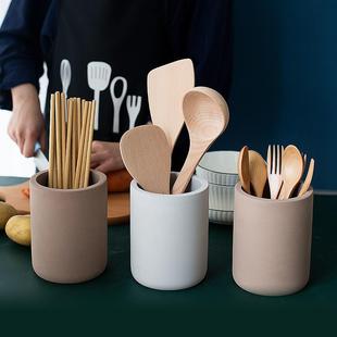 土人筒气硅藻吸ali-6562干燥筷子家用厨房置物架餐具勺子收纳筒LO