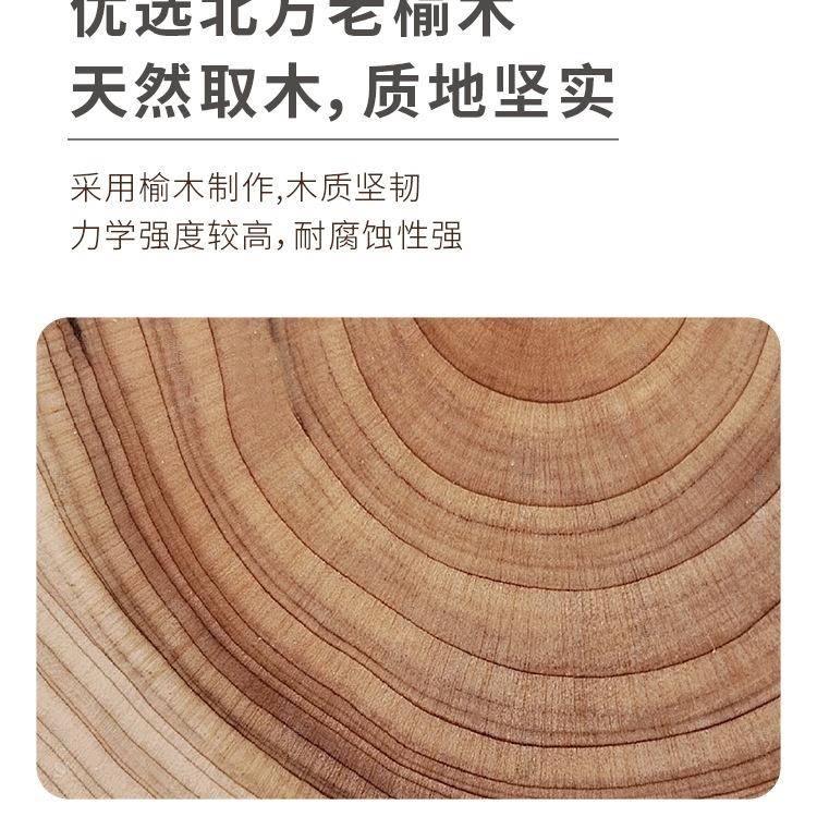 北方老榆木茶纯实木原木茶台中复古大板式家用茶桌子桌XCL可定制