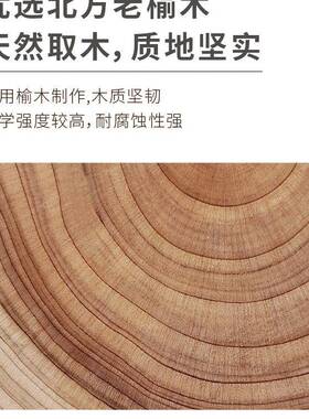 北方老榆木茶纯实木原木茶台中复古大板式家用茶桌子桌XCL可定制