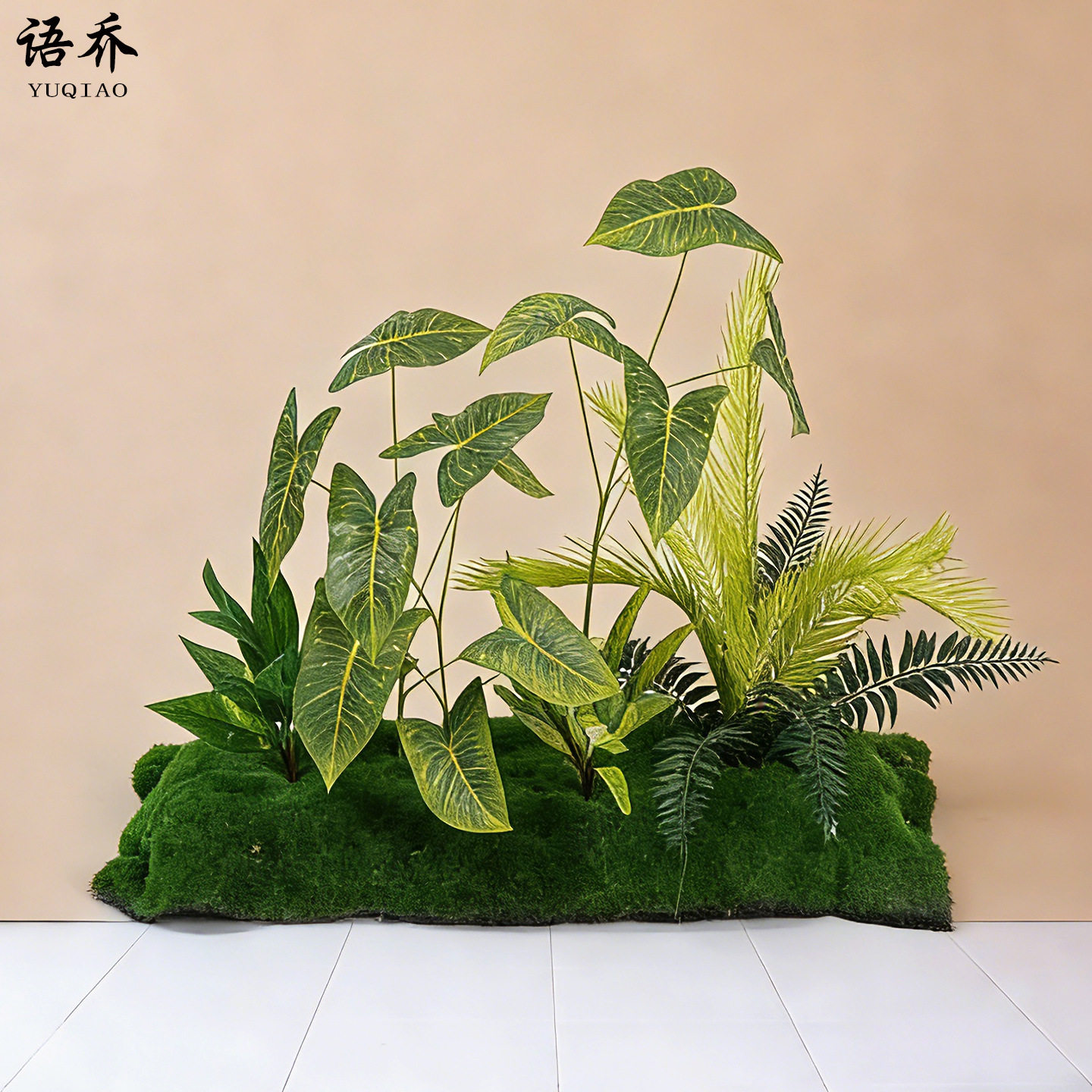 仿真绿植微景观造景苔藓假植物室内玄关橱窗落地花槽隔断装饰摆件