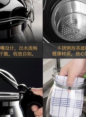 泡茶茶壶单玻璃耐UT4RM_16高温具水分离大容量茶套装家用水壶壶过