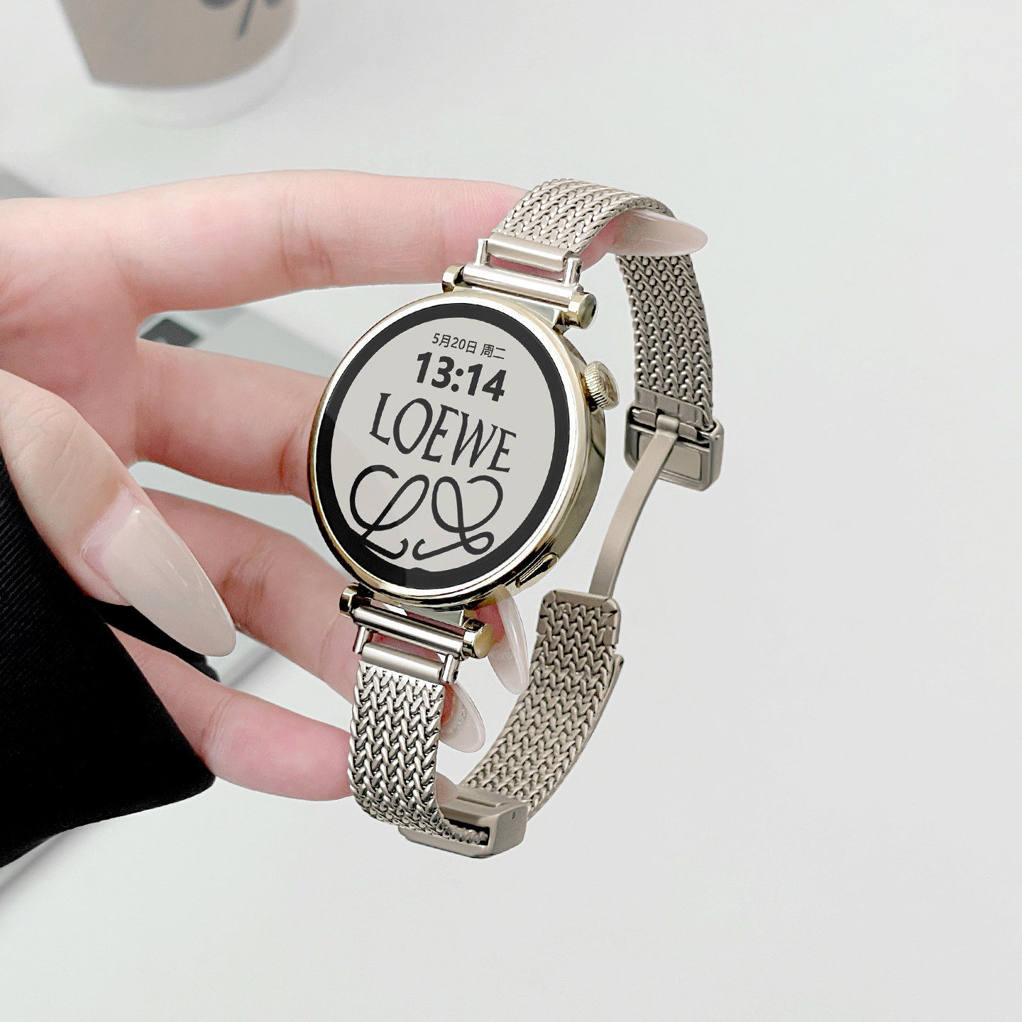 适用华为gt6表带gt5金属钢带watch5pro女表watchgt4高级感运动手
